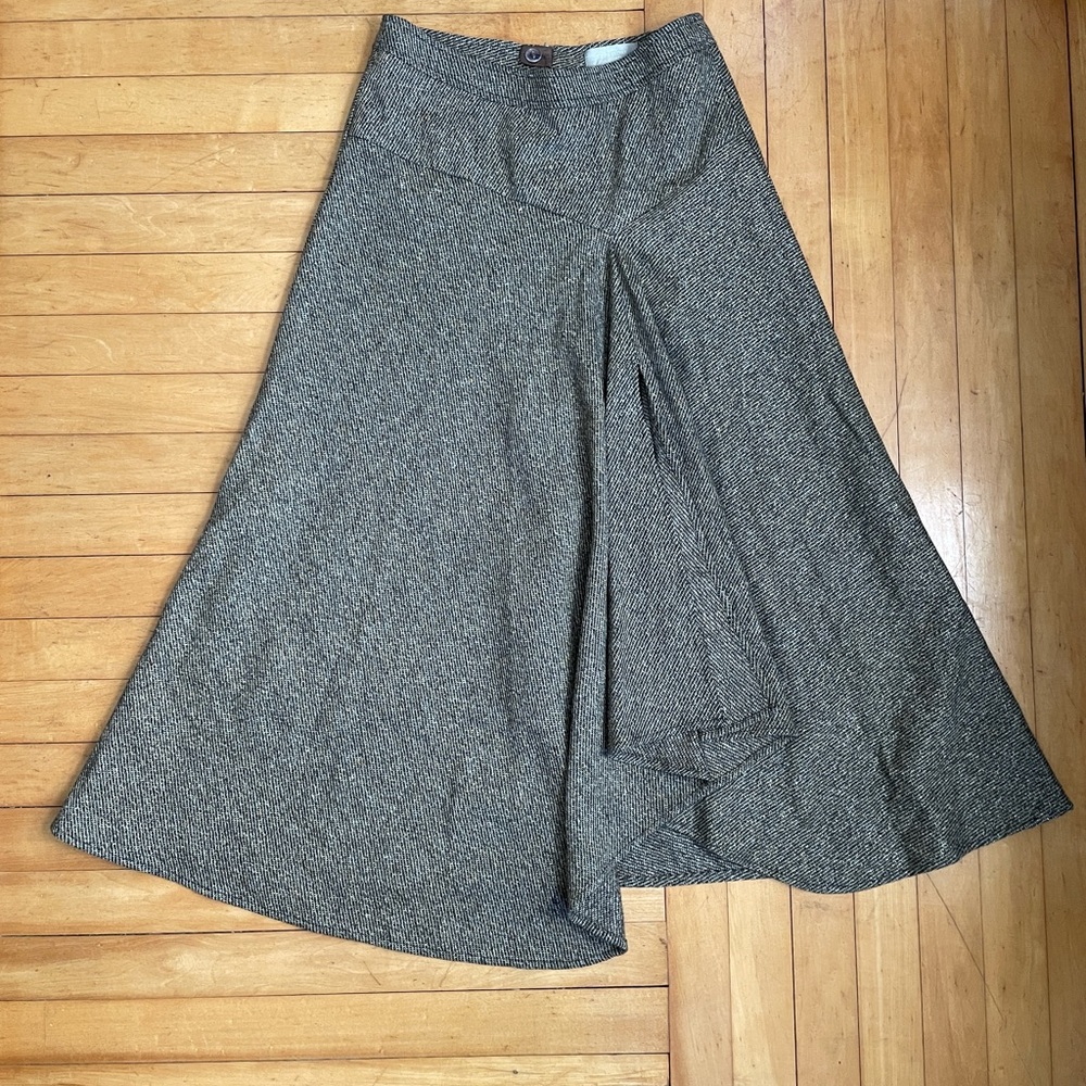 The Territory ahead ladies wool blend skirt grey size 4p